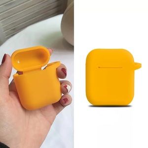 Protective Silicone Case For Airpods--light orange